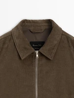 100% cotton jacket with corduroy detail