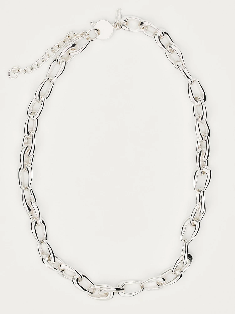 Silver chain necklace