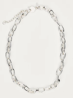 Silver chain necklace