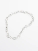 Silver chain necklace