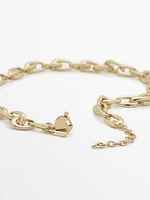 Golden chain necklace