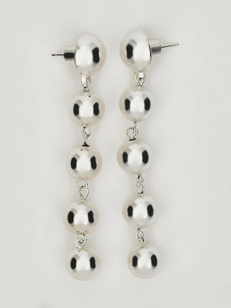 Ball dangle earrings