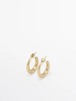 Plain hoop earrings