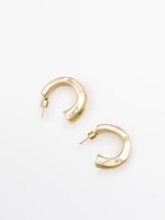 Earrings with textured detail