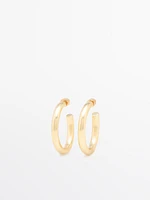 Plain hoop earrings