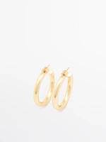 Plain hoop earrings