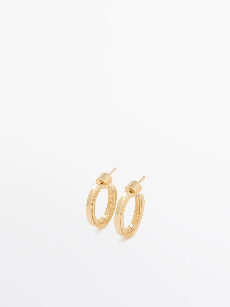 Plain hoop earrings