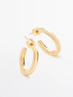 Plain hoop earrings