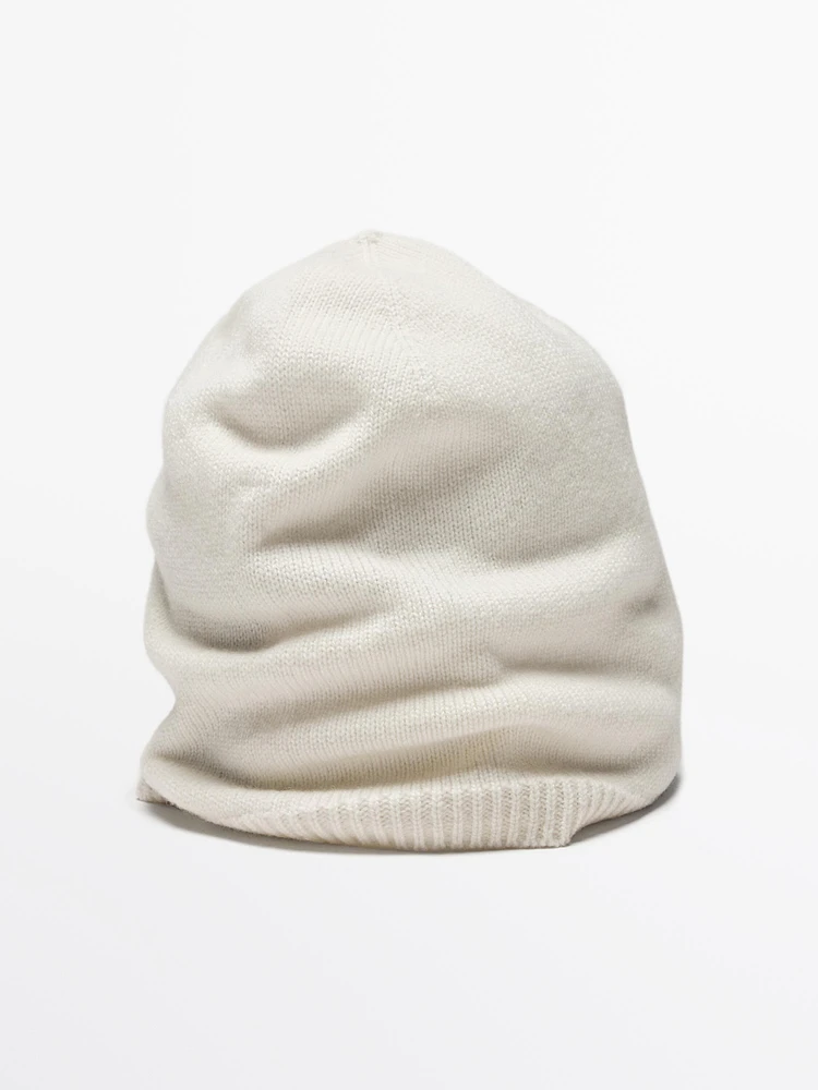 Fine wool blend beanie