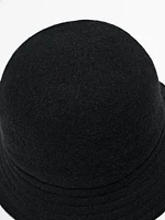 Wool blend bucket hat