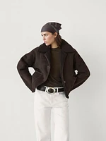 Shearling leather coat