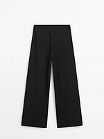 Pleated palazzo trousers