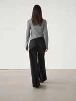 Pleated palazzo trousers