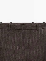 Pinstripe flannel trousers