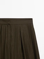 Flowing pleated co-ord trousers