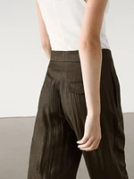 Flowing pleated co-ord trousers