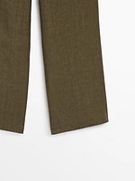 Wide-leg linen co-ord trousers