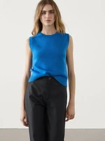 Straight-leg cropped cotton trousers