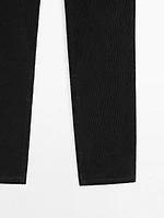 Straight-leg corduroy trousers