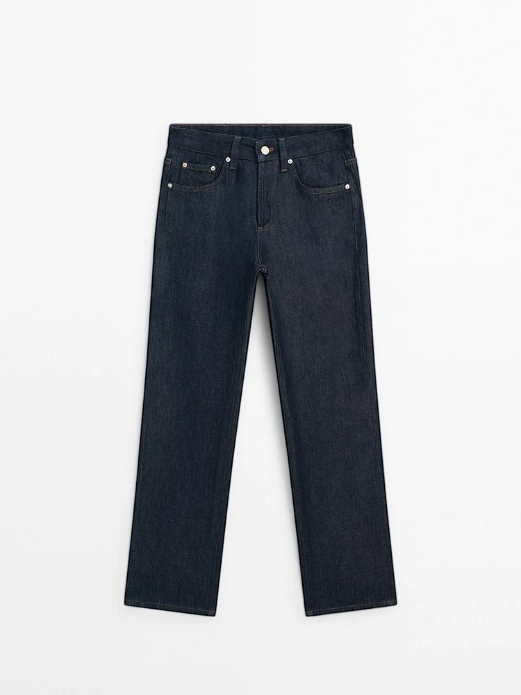 Jean wide leg full length taille mi-basse