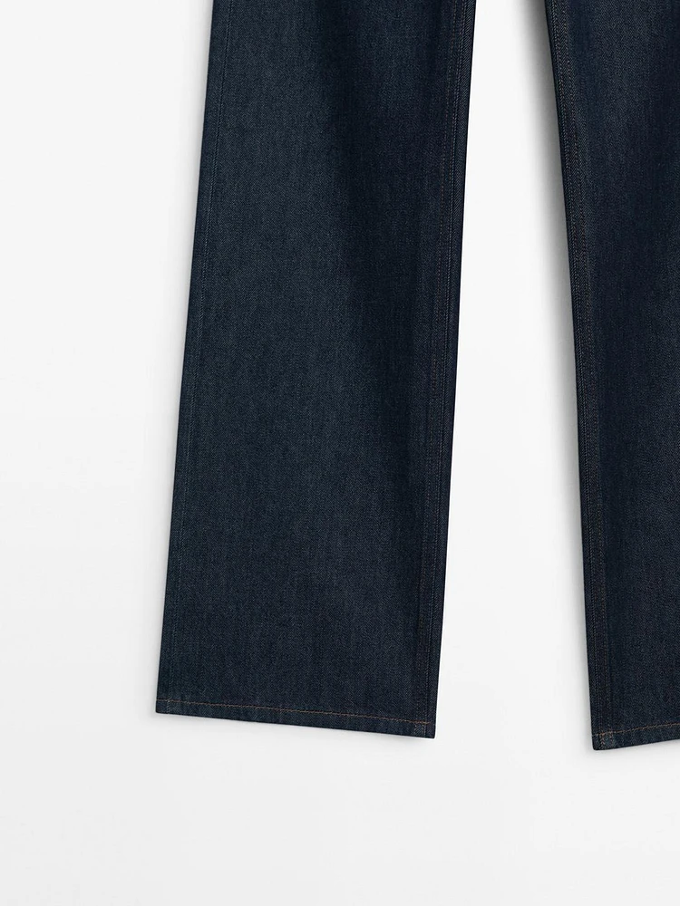 Jean wide leg full length taille mi-basse