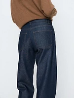 Jean wide leg full length taille mi-basse