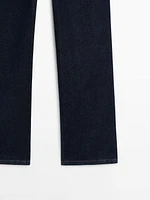 High-waist straight-leg comfort jeans