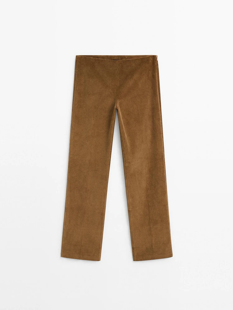 100% cotton corduroy trousers