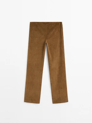 100% cotton corduroy trousers