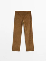 100% cotton corduroy trousers