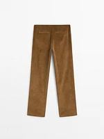 100% cotton corduroy trousers