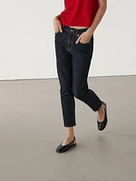 Slim fit mid-rise cropped jeans