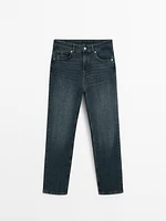 Slim fit mid-rise cropped jeans