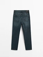 Slim fit mid-rise cropped jeans