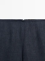 100% linen barrel co-ord trousers