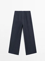 100% linen barrel co-ord trousers