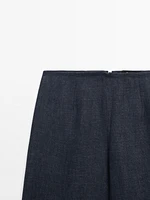 100% linen barrel co-ord trousers