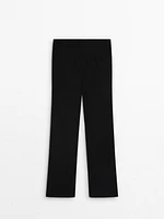 Fitted stretch trousers