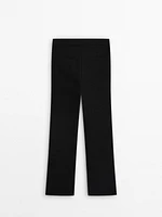 Fitted stretch trousers