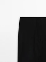 Fitted stretch trousers