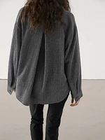 Textured shirt with yoke detail