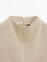 Flowing wool blend shirt