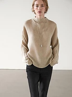 Flowing wool blend shirt