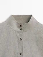 Oxford shirt with collar detail