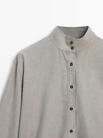 Oxford shirt with collar detail