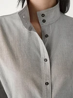 Oxford shirt with collar detail