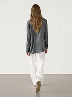 Stretch silk blend shirt