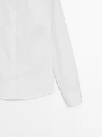 Stretch cotton blend shirt