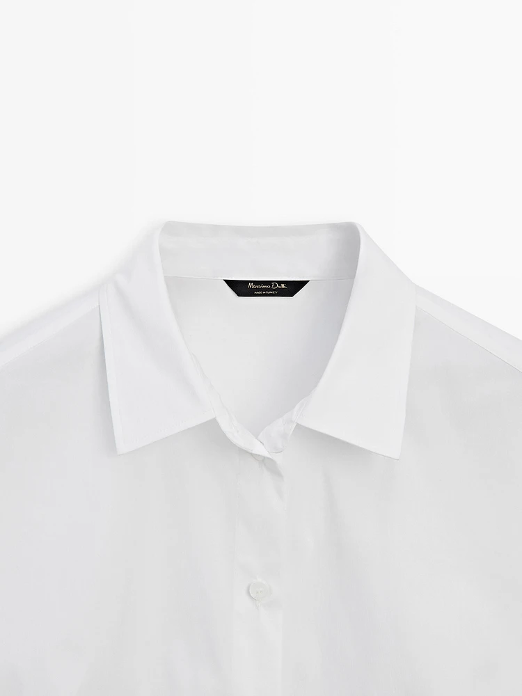 Stretch cotton blend shirt