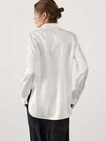 Stretch cotton blend shirt